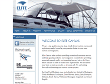 Tablet Screenshot of elitecustomcanvas.com